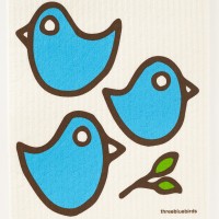 Three Bluebirds