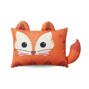 Children's Cushion Vinnie Fox - Orange/Beige