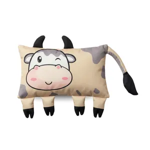 Children's Cushion Koosje Cow - Grey/Beige