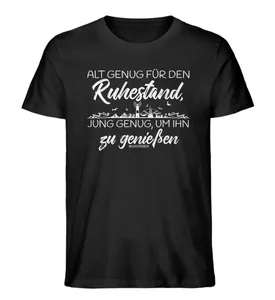 Old Enough to Retire · Men's Premium Organic T-Shirt