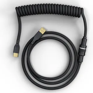 Coiled Cable with Premium Sheathing and Aviator Plug Nyfter®