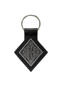 Anhänger 13 Leder Schwarz