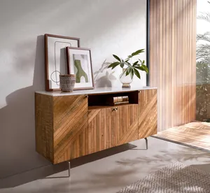 Sideboard 145 cm Solid Wood