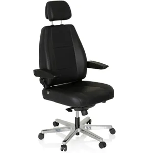 24 HOURS | Leather - XXL Swivel Chair