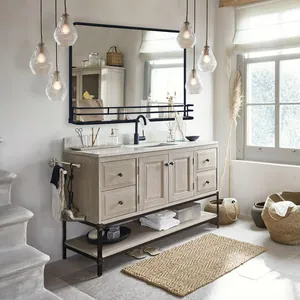 Industrial Washstand with Iron Frame