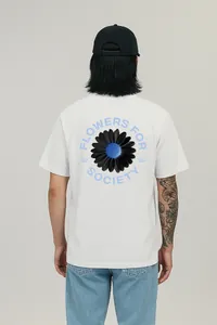 Daisy Night T-Shirt - White/Blue